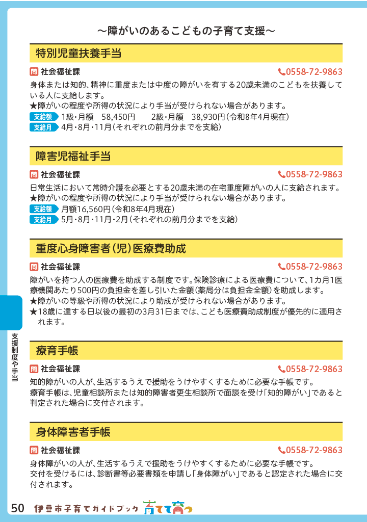 伊豆市子育てガイドブック2026 ページ51